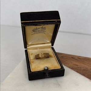 Antique Intricate brass or copper Band Ring lot D27